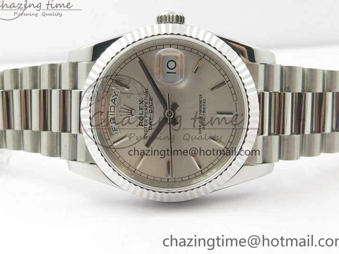 President Best Dial 36 Edition Bp Silver Maker 128239 Bracelet Day-Date SS on 0930